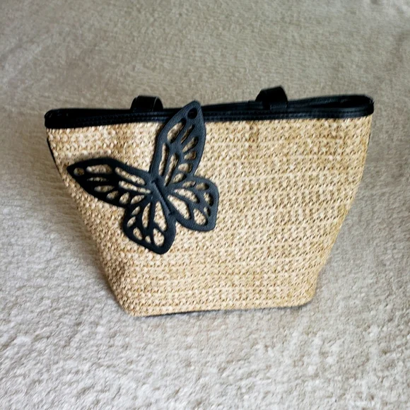 Straw tote bag - Picture 1 of 9